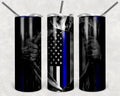 Blue Stripe Tumbler